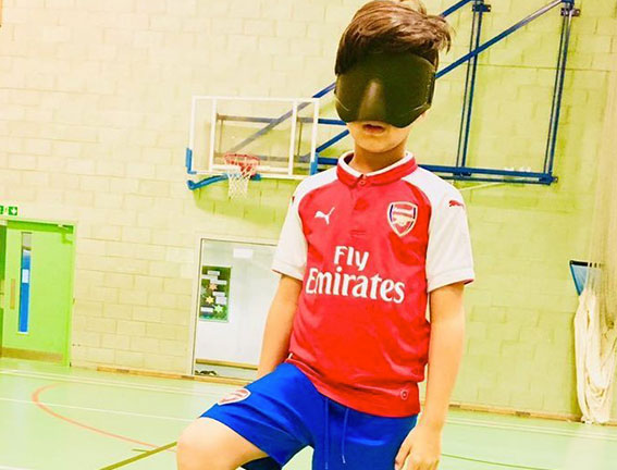 This 8-Year-Old Footballer Went Blind Last Year, Now He’s Training With England
