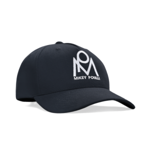 Mikey Poulli snapback cap in navy cotton