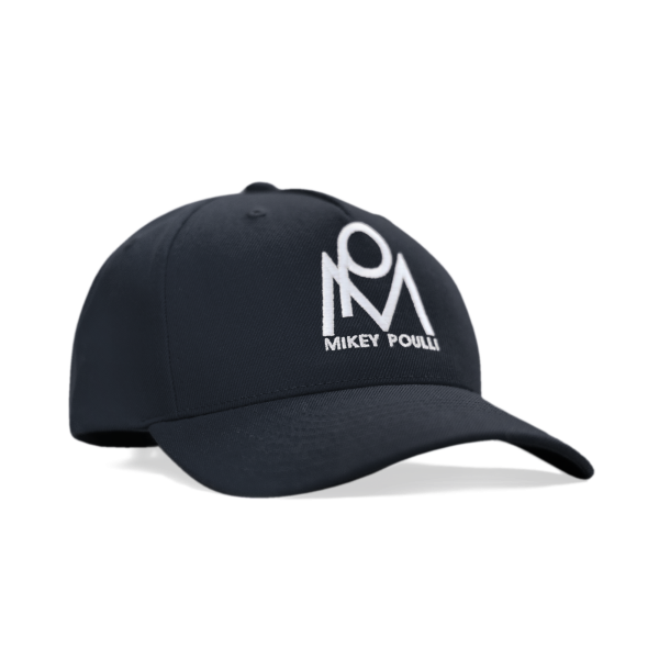 Mikey Poulli snapback cap in navy cotton