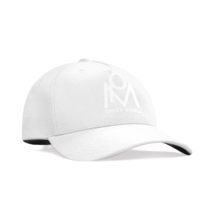 Mikey Poulli snapback cap in white
