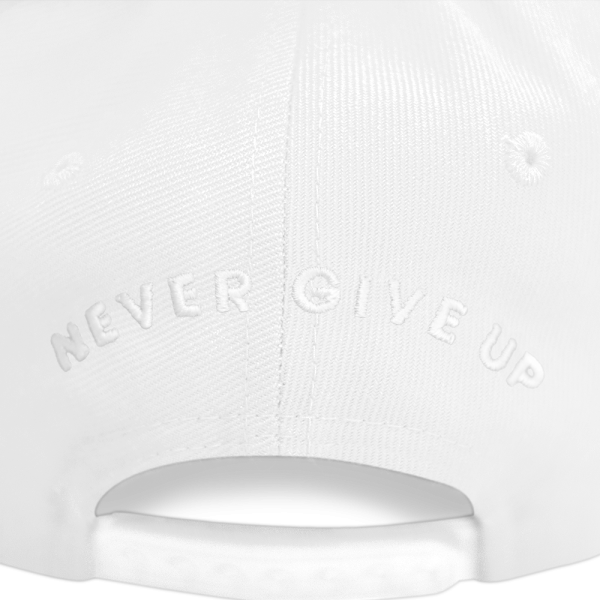 Mikey Poulli snapback cap in white - Image 4